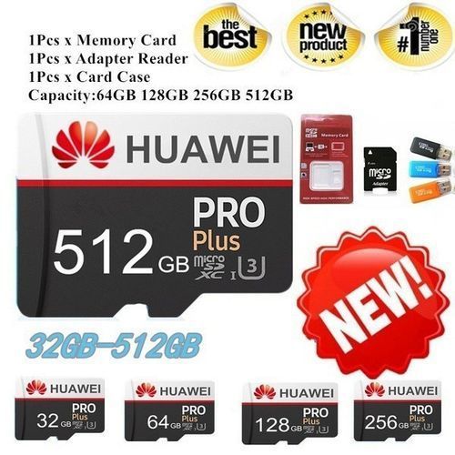 Huawei 512GB Micro SD Card Class 10 UHS-1 TF Memory Card